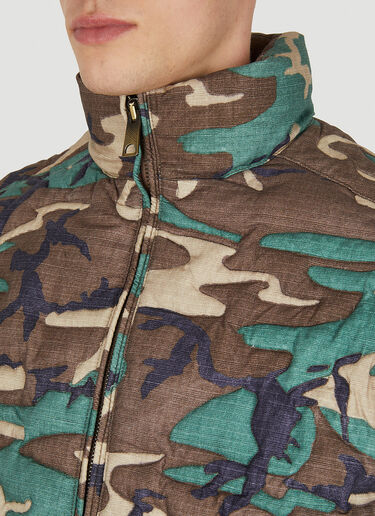ERL - Quilted Camouflage-Print Cotton Down Jacket - Green ERL