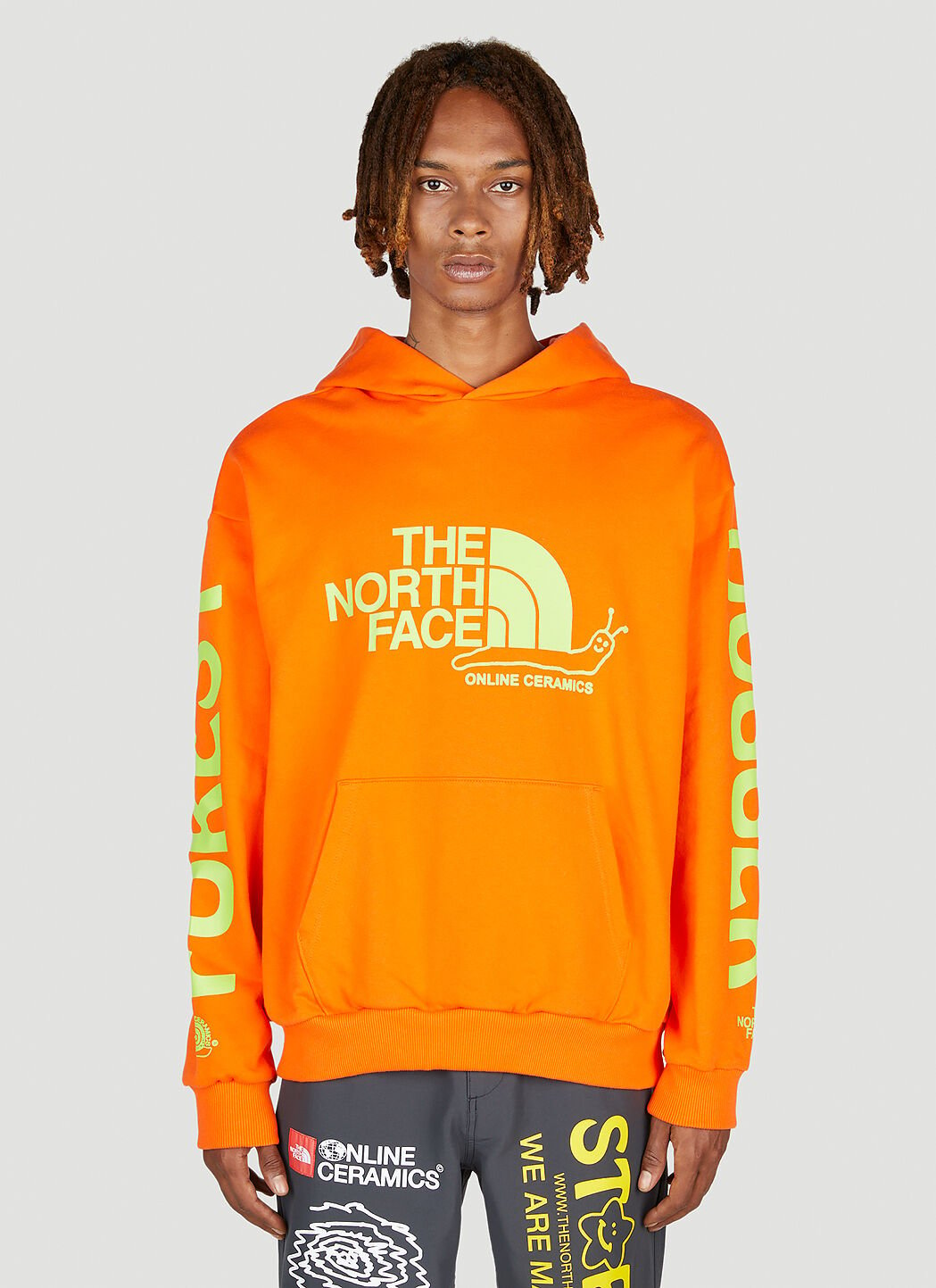 The North Face x Online Ceramics Hooded Sweatshirt in Orange | LN-CC®