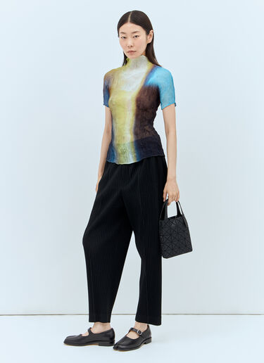 Issey Miyake Light Leak Chiffon Twist Top Multicolour ism0257002