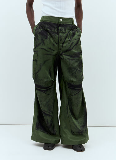 Jean Paul Gaultier Trompe L'Oeil Pants Green jpg0357005