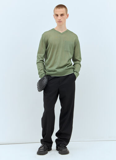 Jacquemus La Maille Paseo Sweater Green jac0158013