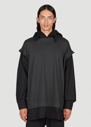 MM6 Maison Margiela Classic Collar Sweatshirt Black mmm0154002