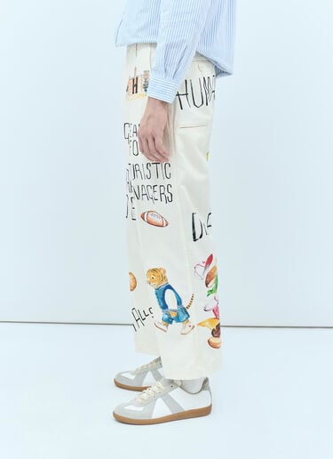 Human Made Printed Chino Pants Cream hmd0154007