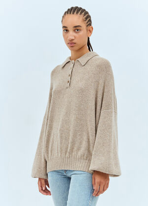 Khaite Rene Cashmere Sweater Beige kha0257005