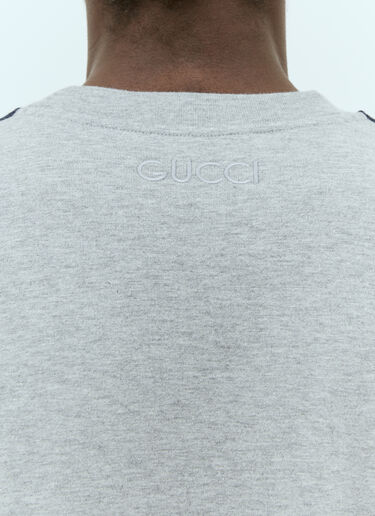 Gucci 웹 반팔 티셔츠 그레이 guc0155054