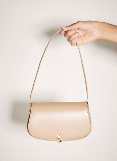 Saint Laurent Mini Voltaire Shoulder Bag Beige sla0257079