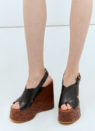 Chloé Maxime Wedge Sandal Black chl0257042