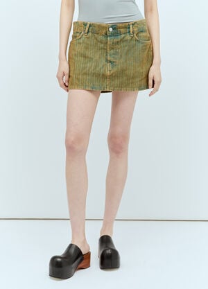 Moncler Denim Cord Mini Skirt Black mon0257033