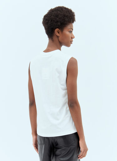 TOTEME Relaxed Tank Top White tot0257028