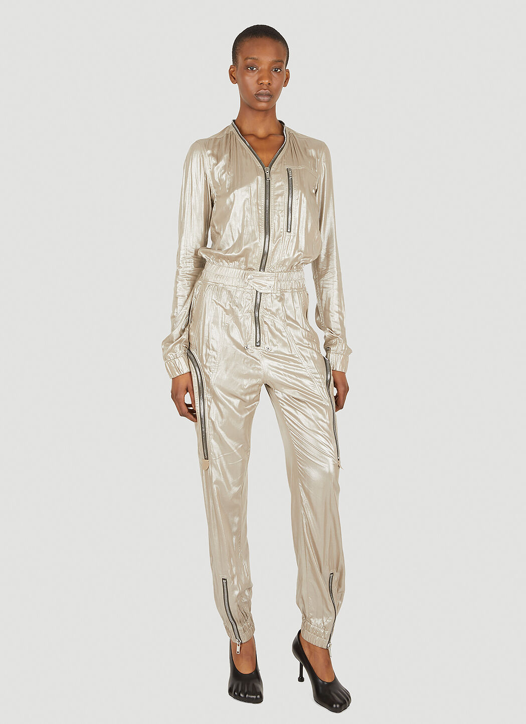 Rick Owens Bauhaus Larry Flightsuit in Grey | LN-CC®