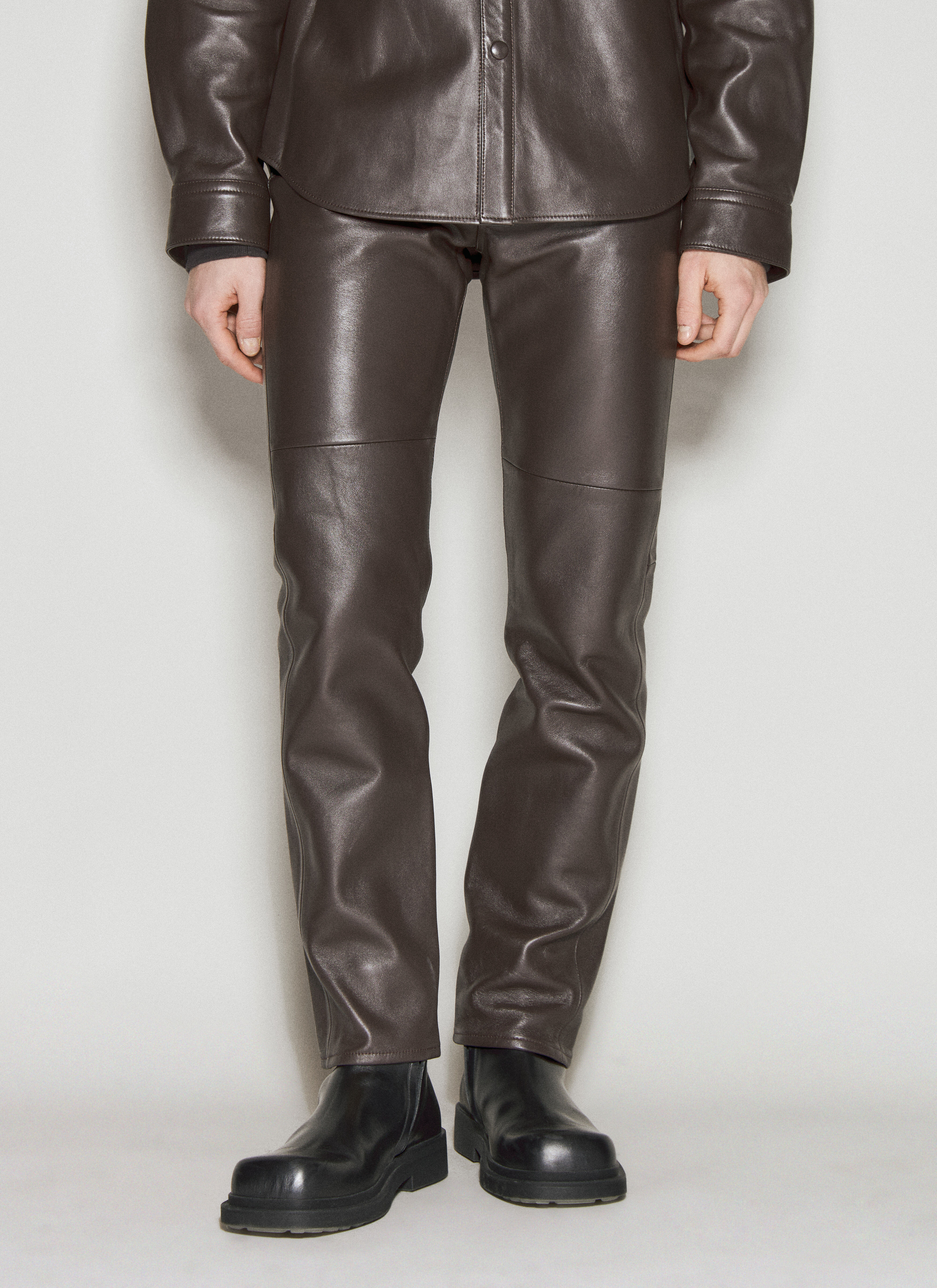 Raf Simons x Acne Studios Leather Pants Black raf0152008