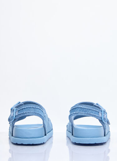 Birkenstock 1774 Milano Stone Washed Denim Sandals Blue brs0258004