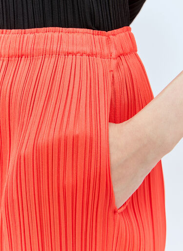 Pleats Please Issey Miyake April Midi Skirt Orange plp0257005