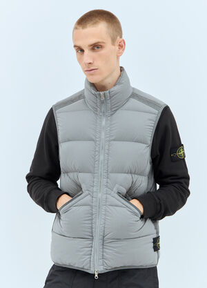 Stone Island Down Quilted Vest Green sto0156013