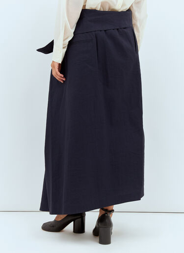 Issey Miyake Enclothe Skirt Blue ism0258001