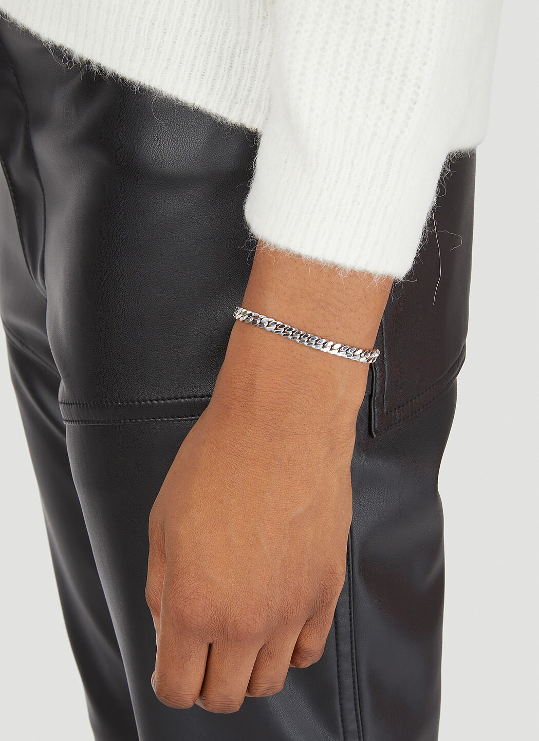 Tom Wood Curb L Bracelet in Silver | LN-CC®