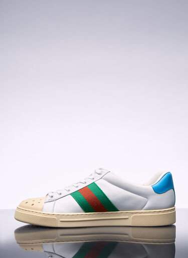 Gucci Ace Sneaker With Web White guc0157047