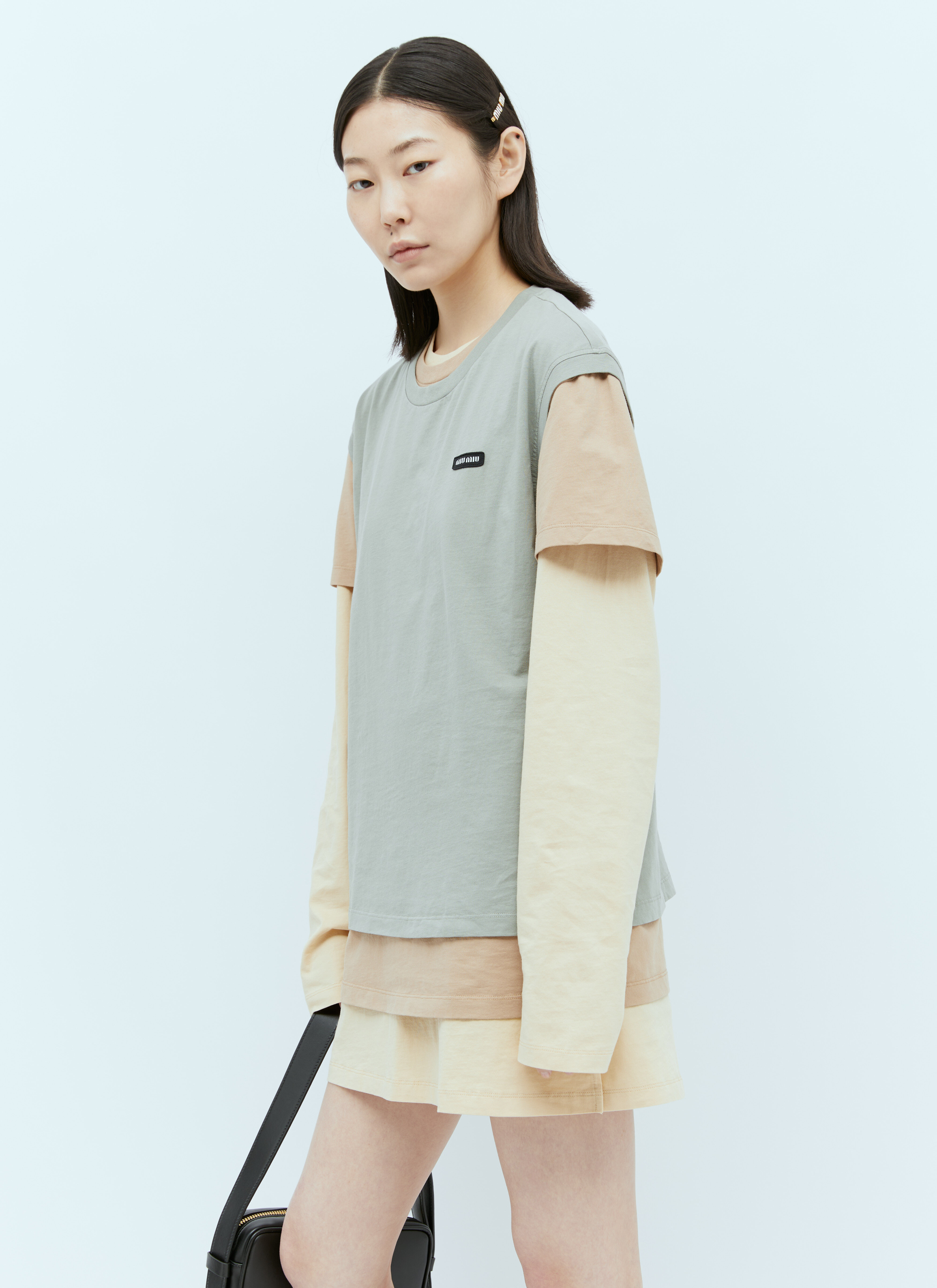 Miu Miu ウィメンズ マルチカラー ジャージーTシャツ 3枚セット | LN-CC®