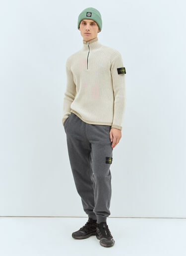 Stone Island Logo Patch Track Pants Grey sto0158052