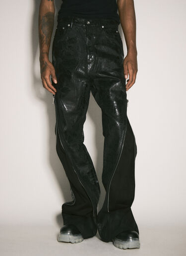 Rick Owens DRKSHDW Bolan Distressed Jeans Black drk0158010