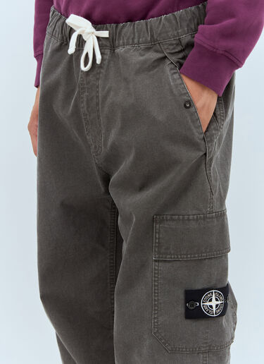 Stone Island Coated Cargo Pants Grey sto0158002