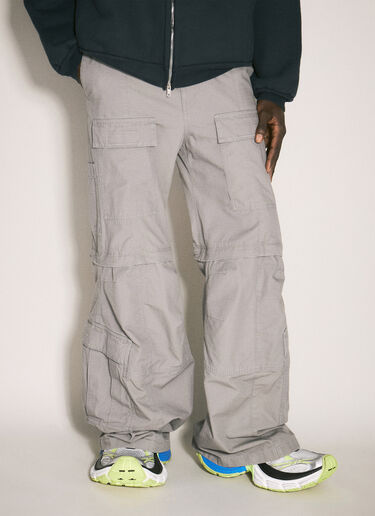 Balenciaga Flared Cargo Pants Grey bal0157020