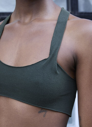 GREG ROSS Raw Cut Bra Top Green grr0257001