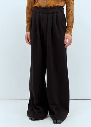 Dries Van Noten Hama Wide-Leg Pants Dark Brown dvn0158018