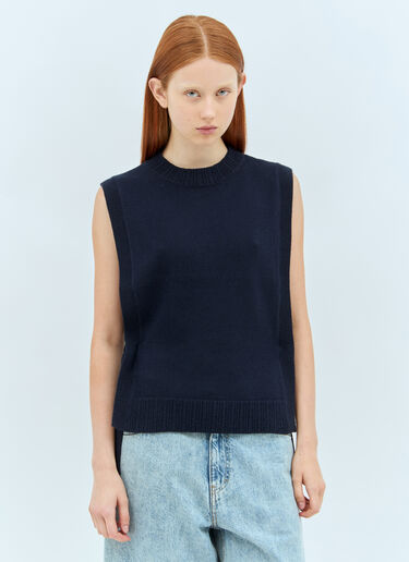 A.P.C. Wool Vest Blue apc0257002