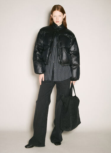 Our Legacy Cropped Puffer Jacket Black our0258007