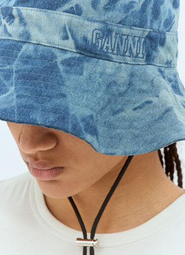 GANNI Fisherman Bucket Hat Blue gan0257064