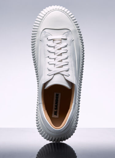 Jil Sander Leather Sneakers White jil0256018