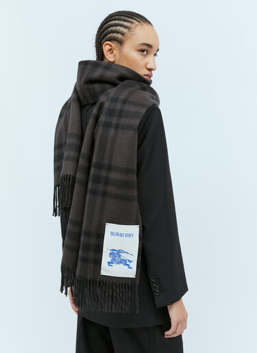 Burberry Check Cashmere Scarf Brown bur0254003