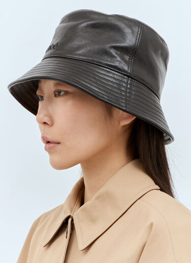 Chloé Logo Embroidery Bucket Hat Black chl0257039