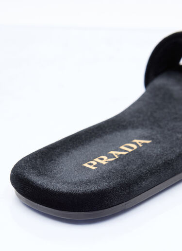 Prada Velvet slides Black pra0258027