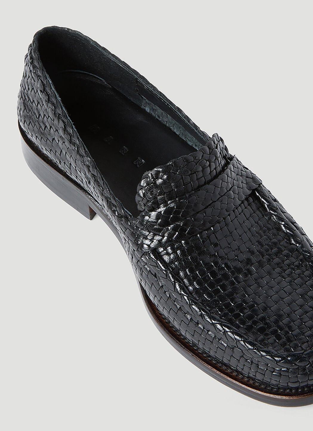 Woven Leather Bambi Loafers