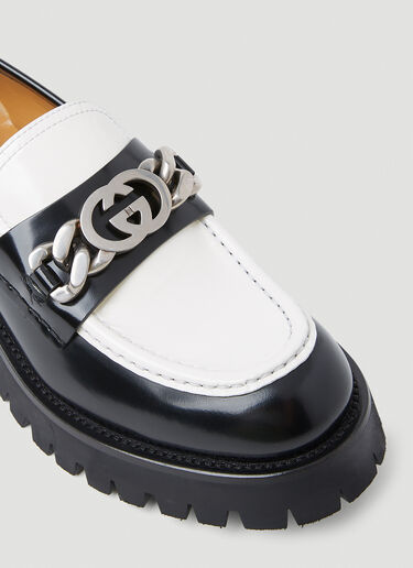 Gucci Interlocking G Chain Loafers White guc0253098