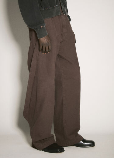 O.FILES Origami Canvas Pants Brown ofl0158007