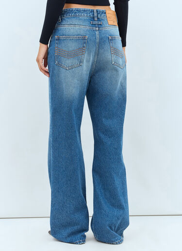 Jean Paul Gaultier Buttoned Leg Jeans Blue jpg0357002