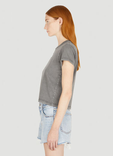 Alexander Wang Women's Logo Print T-Shirt in Grey