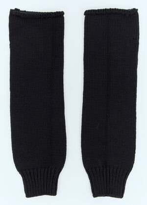 Dries Van Noten Wool Long Cuffs Dark Brown dvn0158018