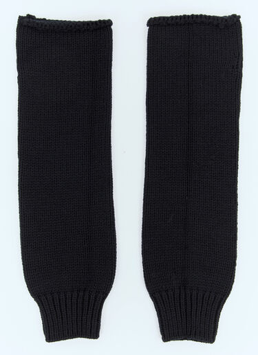 Dries Van Noten Wool Long Cuffs Black dvn0158032