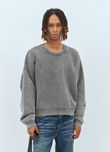 Acne Studios Logo Patch Sweatshirt Grey acn0357002