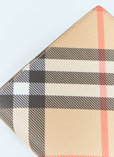 Burberry Check Bi-Fold Wallet Beige bur0157048