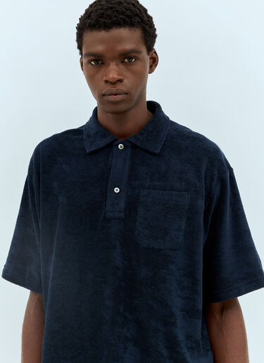 Engineered Garments 毛圈 Polo 衫 蓝色 egg0156005