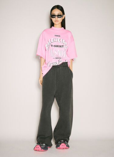 Balenciaga Not Been Done T-Shirt Pink bal0257025