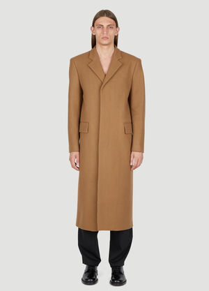 Burberry Wool Coat Green bur0155026