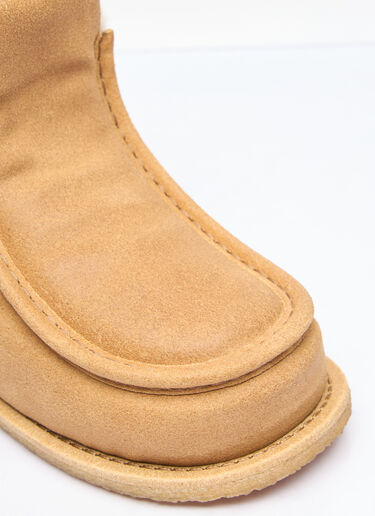 JW Anderson Suede Padded Ankle Boots Beige jwa0257001