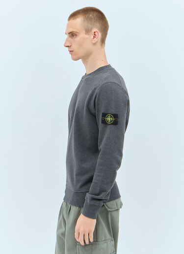 Stone Island 徽标贴饰运动衫  灰色 sto0158045