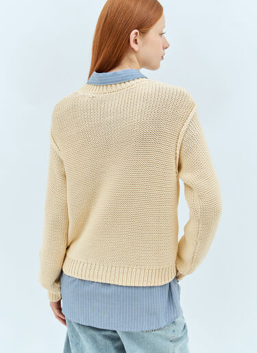 A.P.C. Cotton-Blend Sweater Beige apc0257010